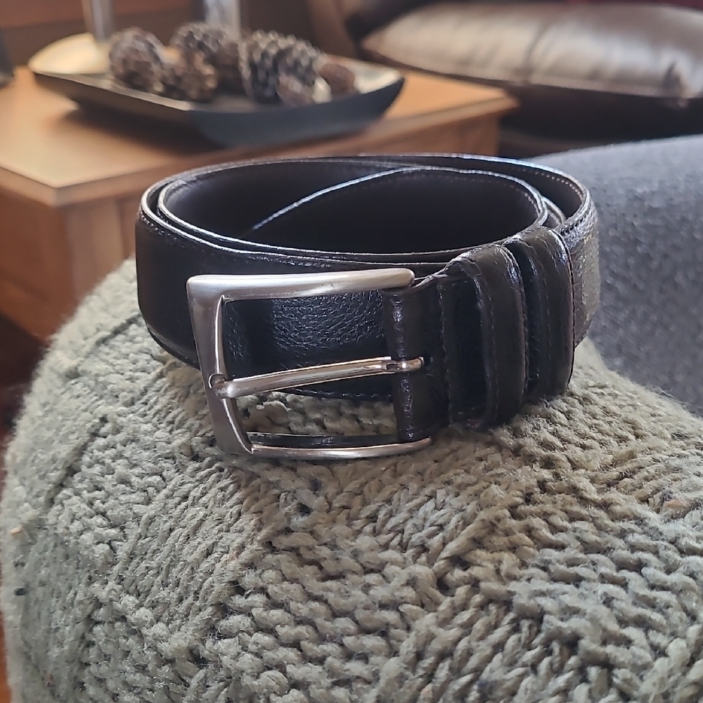 To Boot New York Blackish Brown Leather Belt, Sz 32 MADE IN THE USA
